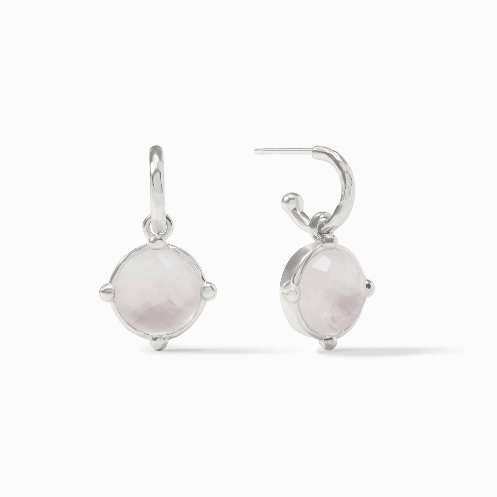 Julie Vos Silver Honeybee Hoop & Charm Earring