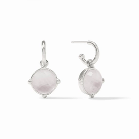 Julie Vos Silver Honeybee Hoop & Charm Earring