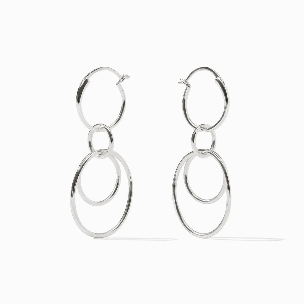 Julie Vos Silver Simone 3-in-1 Earring