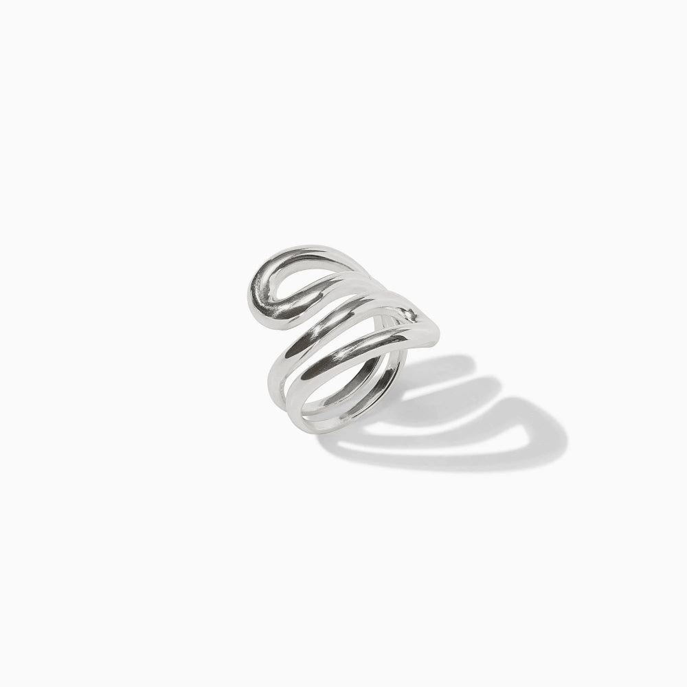 Julie Vos Silver Wave Wrap Ring