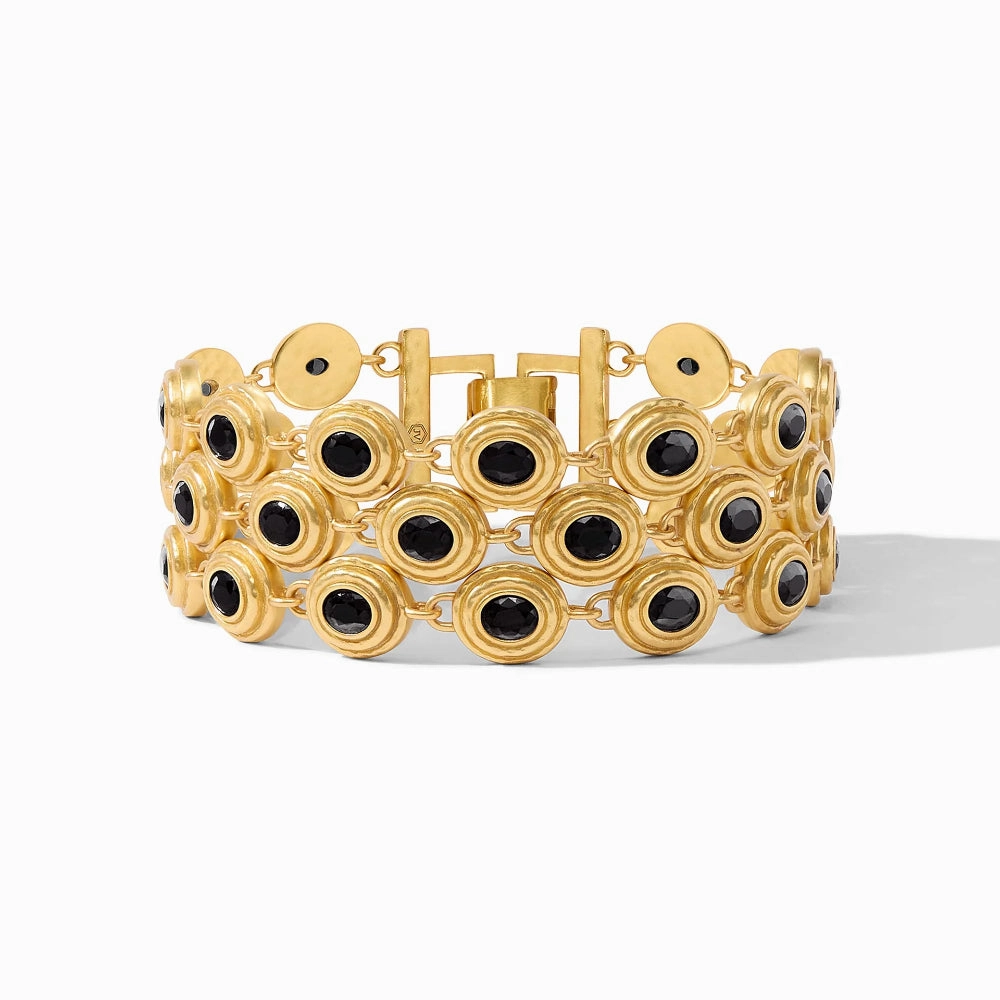 Julie Vos Tudor Triple Row Tennis Bracelet