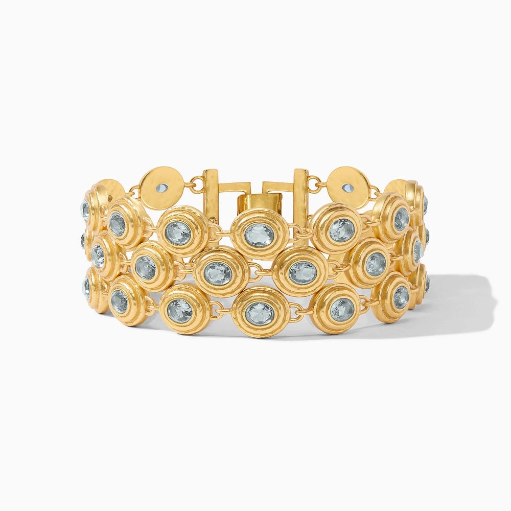 Julie Vos Tudor Triple Row Tennis Bracelet
