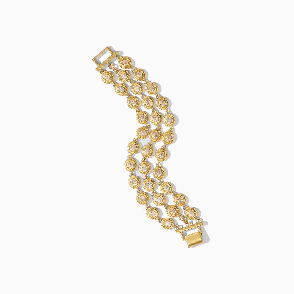 Julie Vos Tudor Triple Row Tennis Bracelet