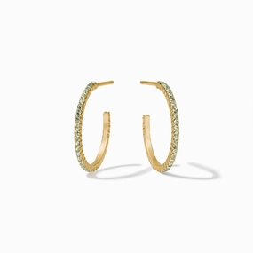 Julie Vos Windsor Hoop - Peridot Green