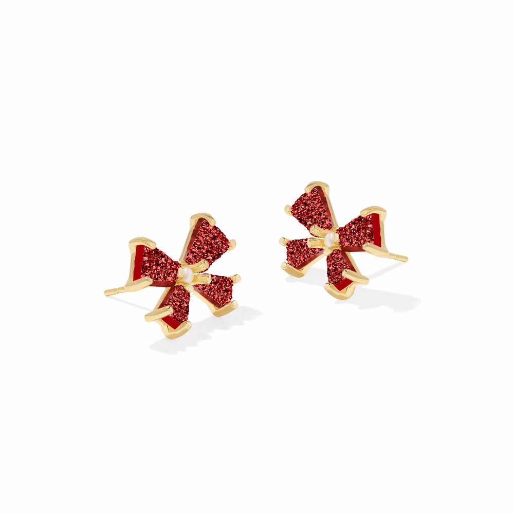 Kendra Scott Blair Bow Small Stud Earrings - Color Drusy