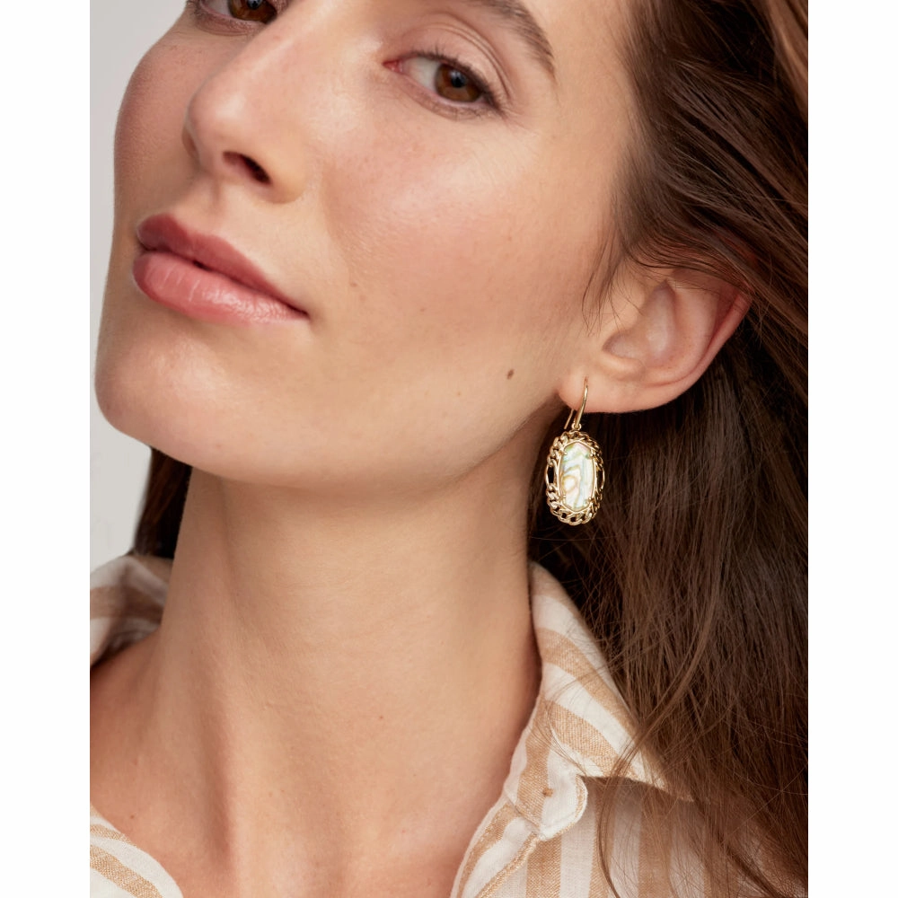 Kendra Scott Gold Dani Figaro Frame Drop Earrings
