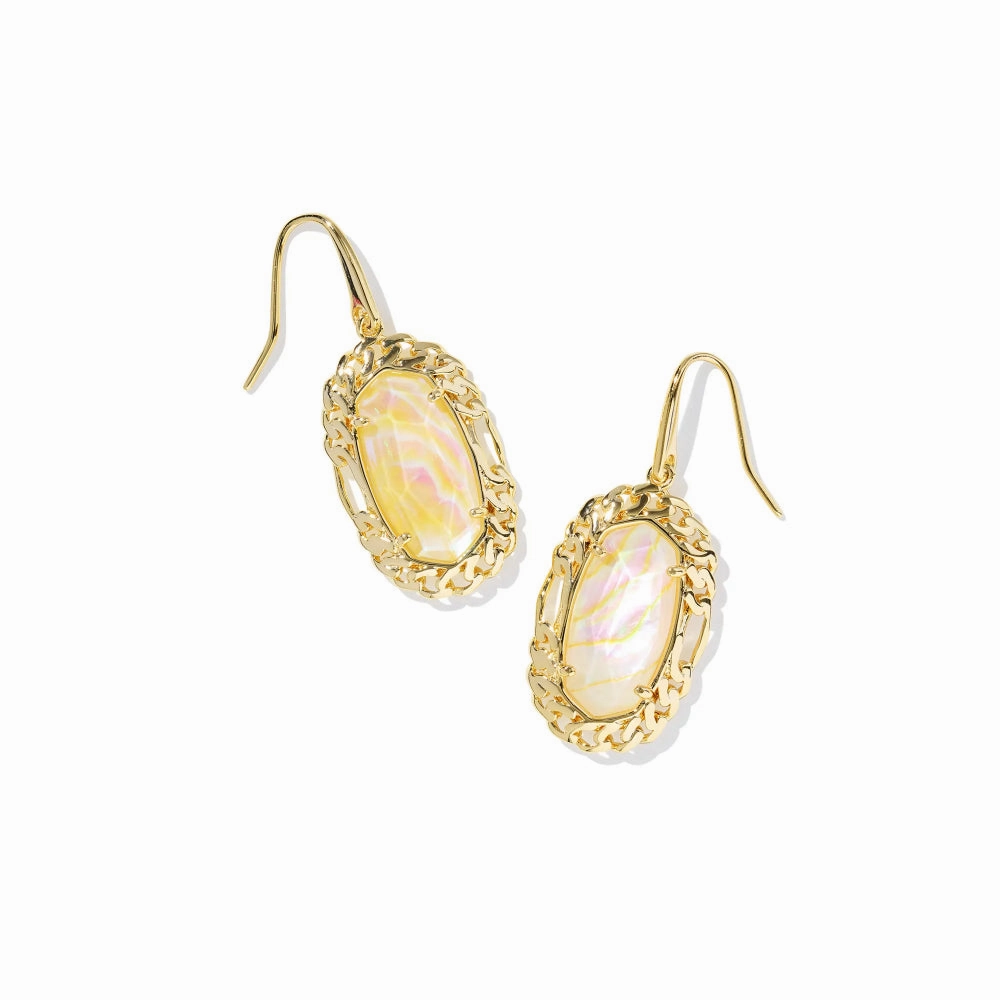 Kendra Scott Gold Dani Figaro Frame Drop Earrings