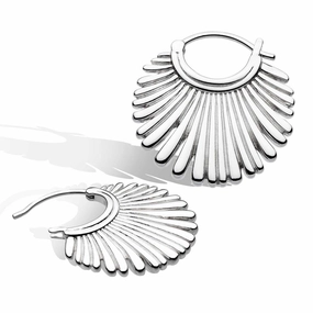Kit Heath Essence Radiance Grande Fluted Fan Earrings