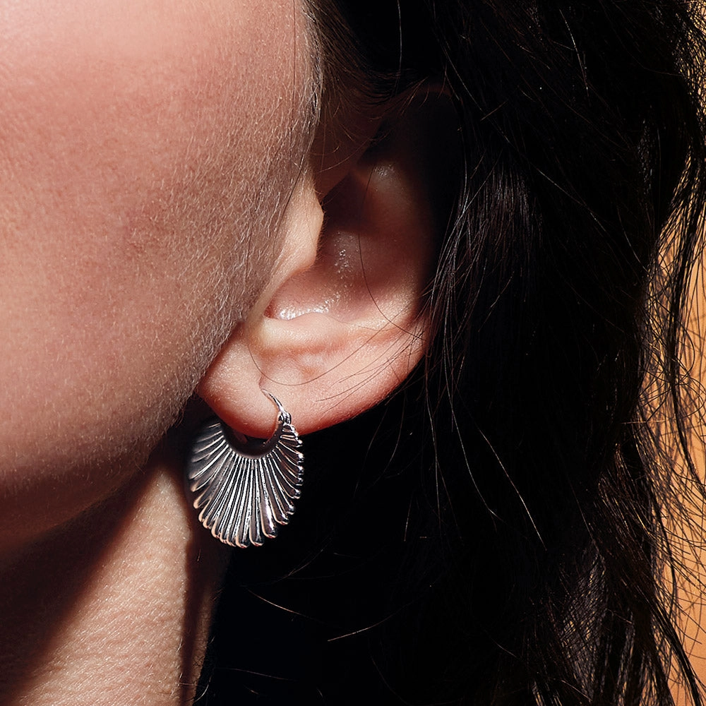 Kit Heath Essence Radiance Grande Fluted Fan Earrings