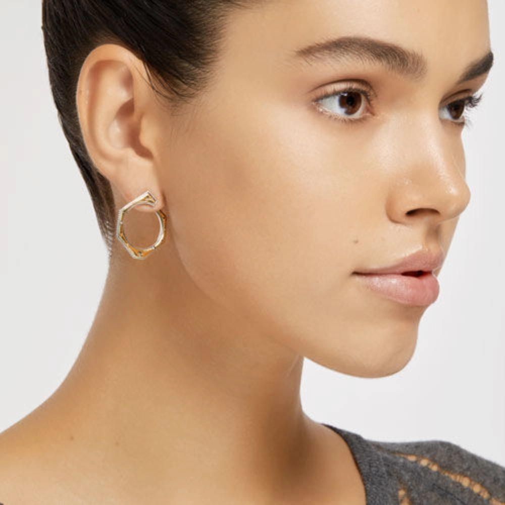 Konstantino Astria Hexagons Hoop Earrings