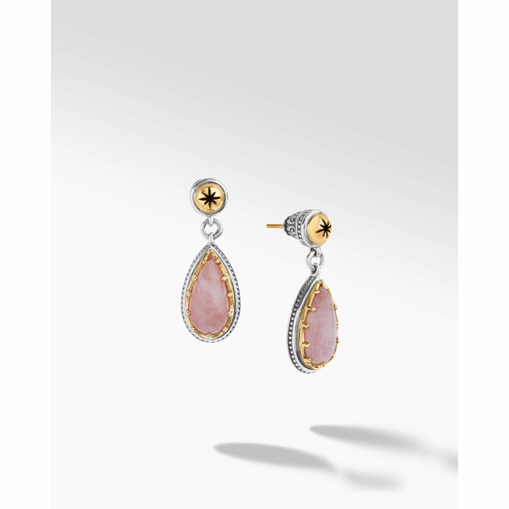 Konstantino Astria Morganite Doublet Earrings