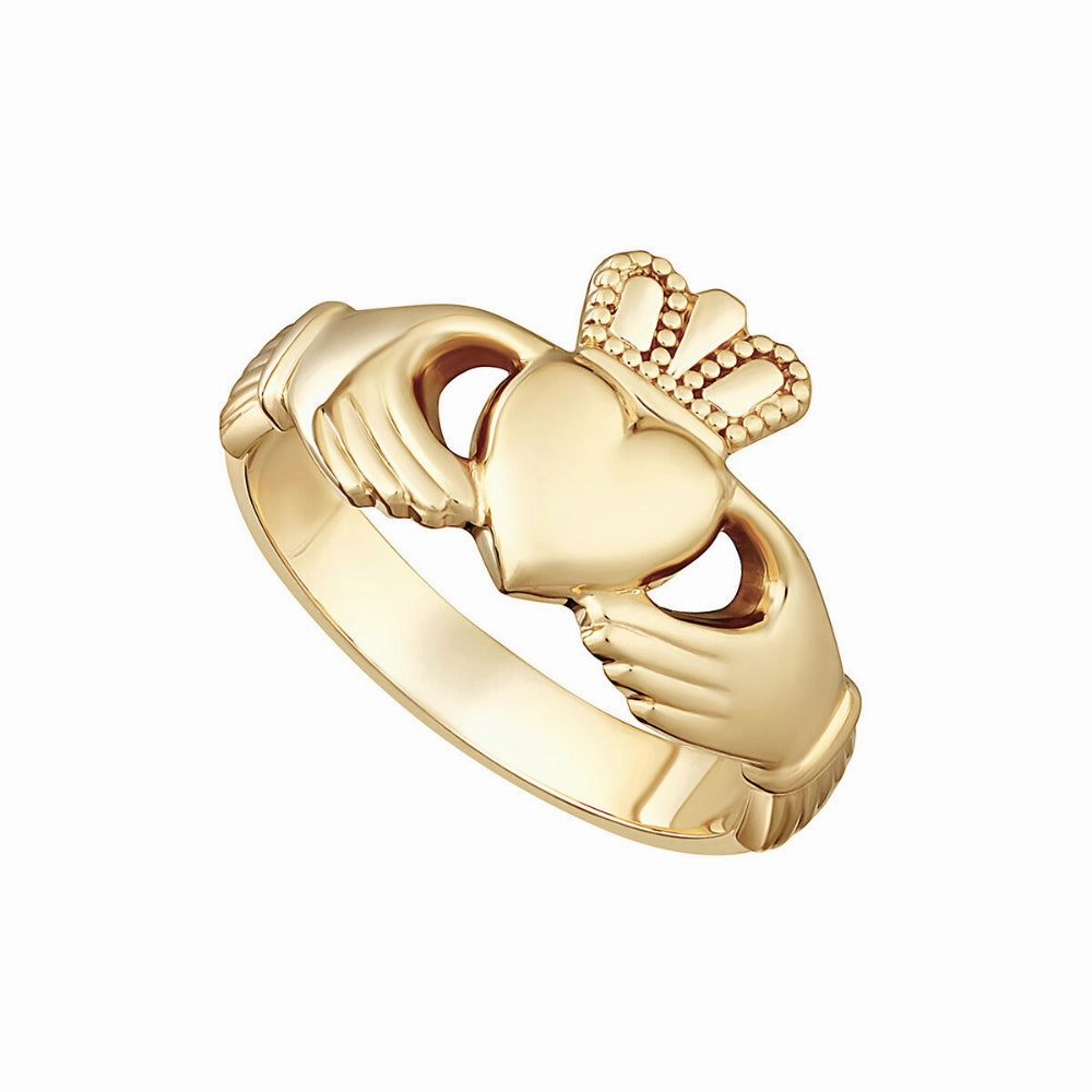 Ladies 14k Gold Claddagh Ring