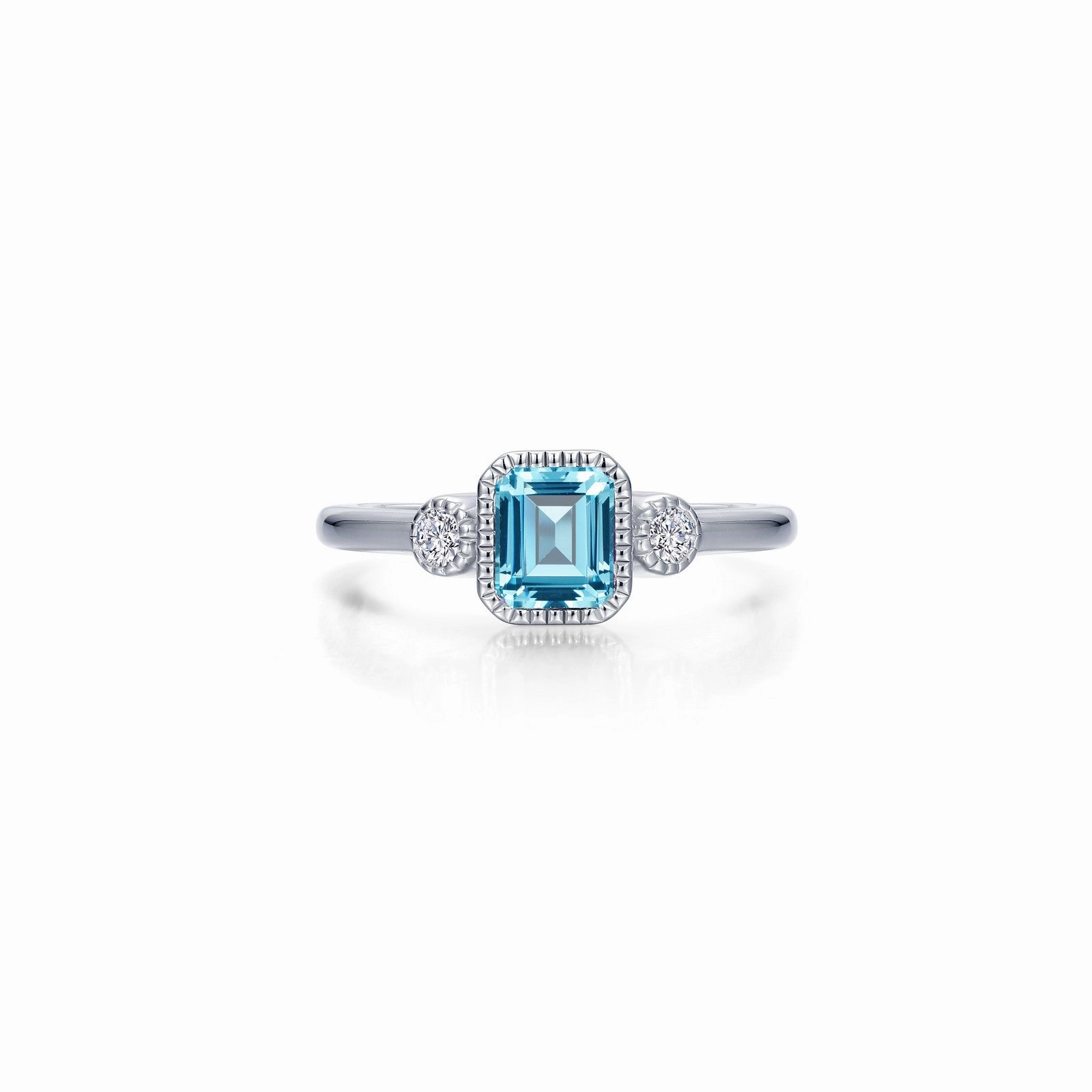 Lafonn Birthstone Emerald November Aquamarine Ring BR006AQP