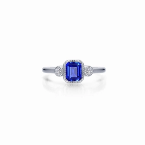 Lafonn Birthstone Emerald October Sapphire Ring BR006SAP