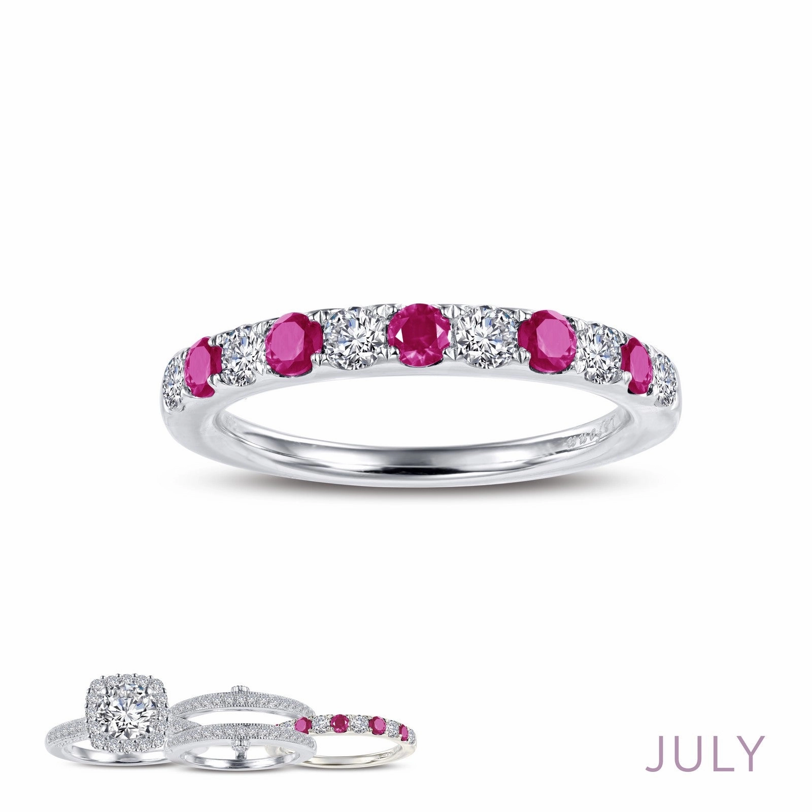 Lafonn Birthstone July Ring BR004RBP