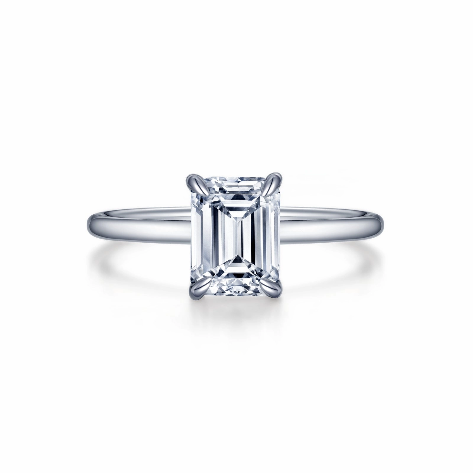 Lafonn Classic Emerald Diamond Ring R0493CLP