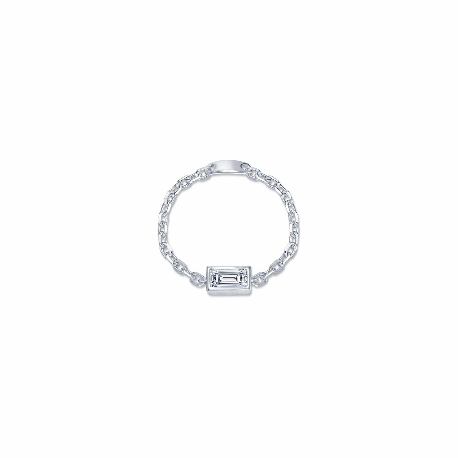 Lafonn Classic Emerald Diamond Ring R0543CLP