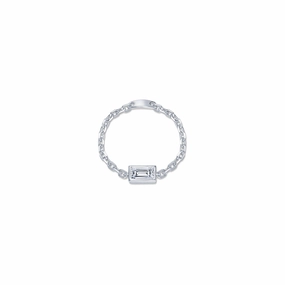 Lafonn Classic Emerald Diamond Ring R0543CLP