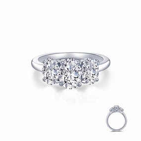 Lafonn Classic Oval Diamond Ring R0488CLP