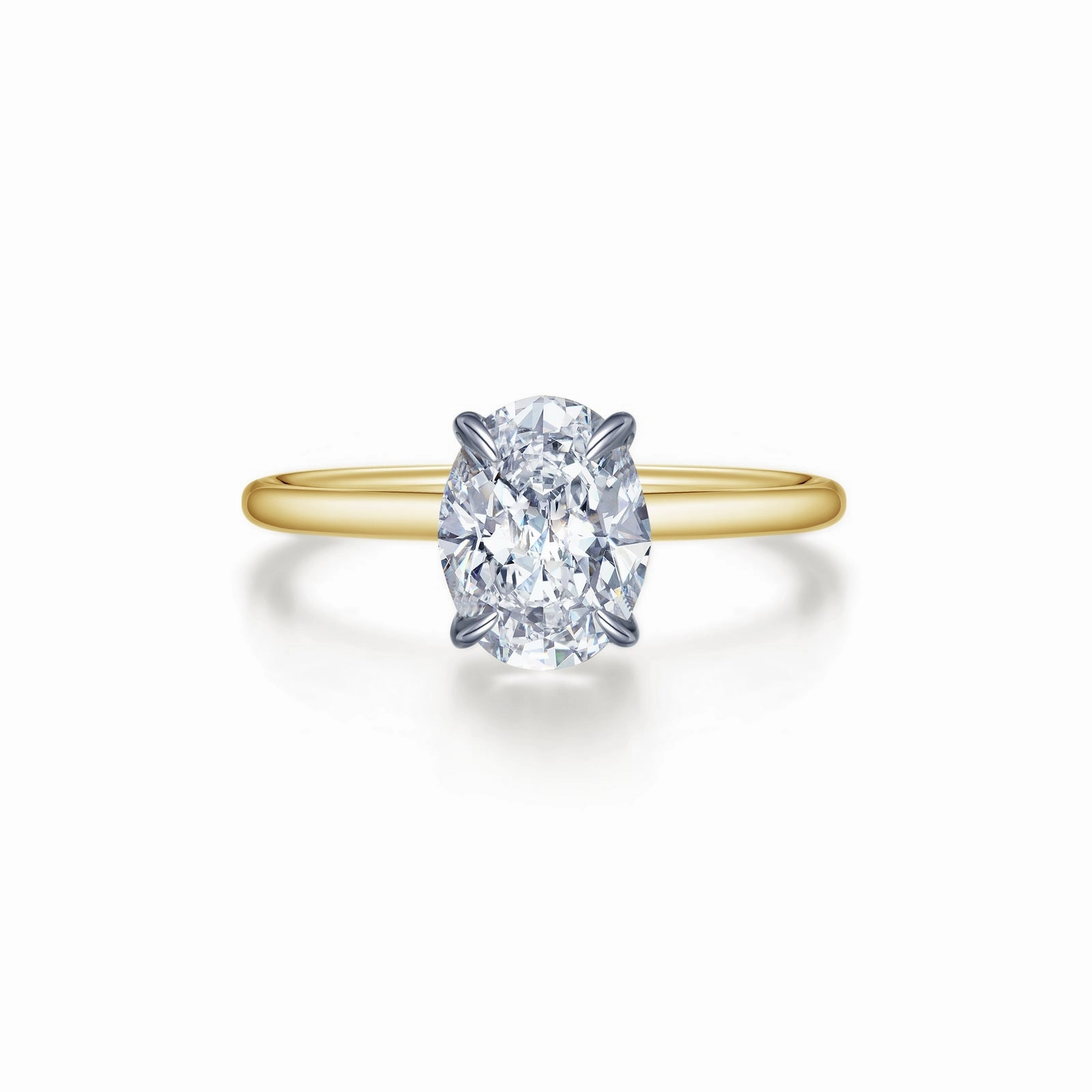 Lafonn Classic Oval Diamond Ring R0495CLT