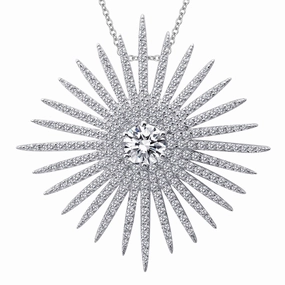 Lafonn Classic Round Diamond Necklace 7P003CLP18