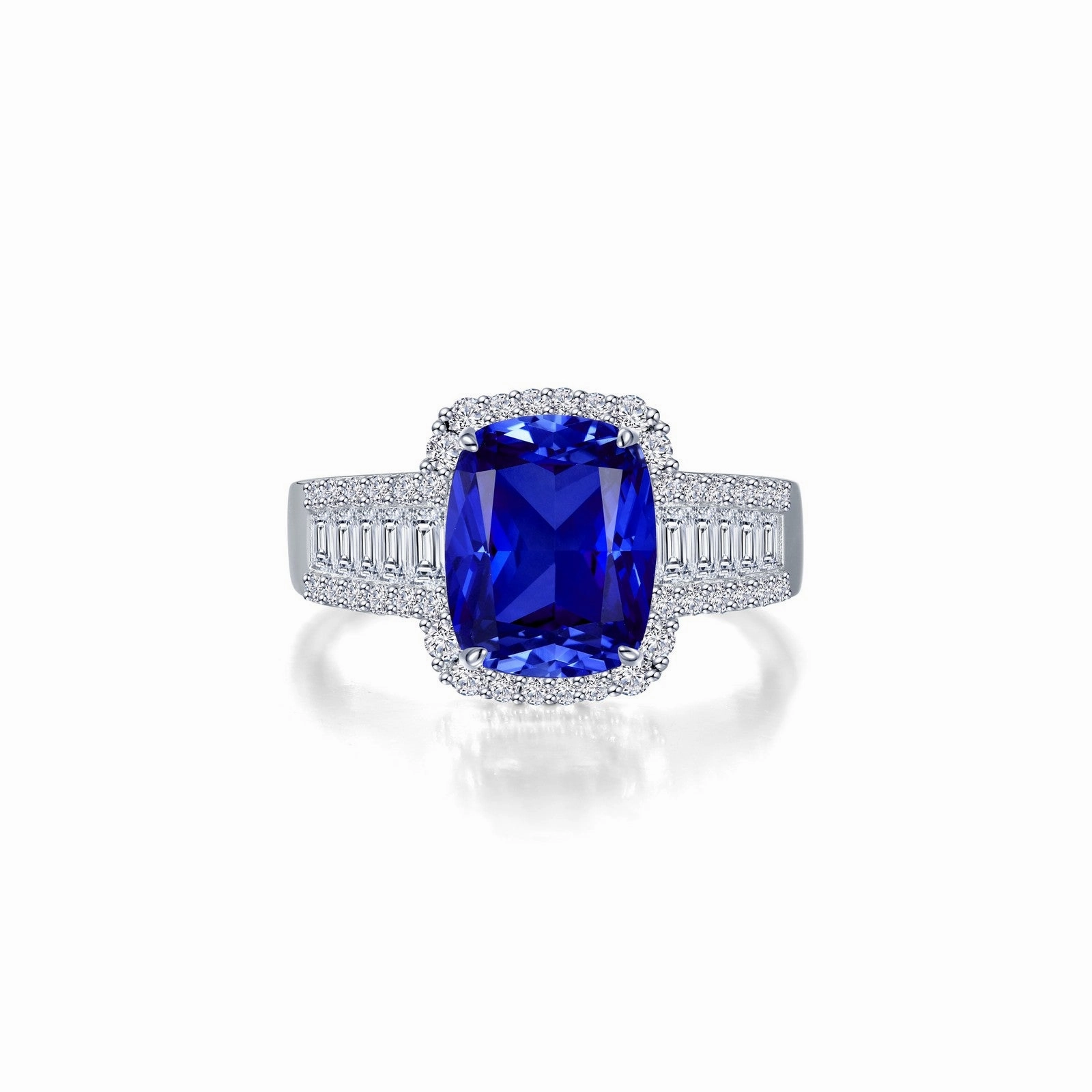 Lafonn Kaleidoscope Cushion Sapphire #34 Sap Corundum Ring SYR023SP