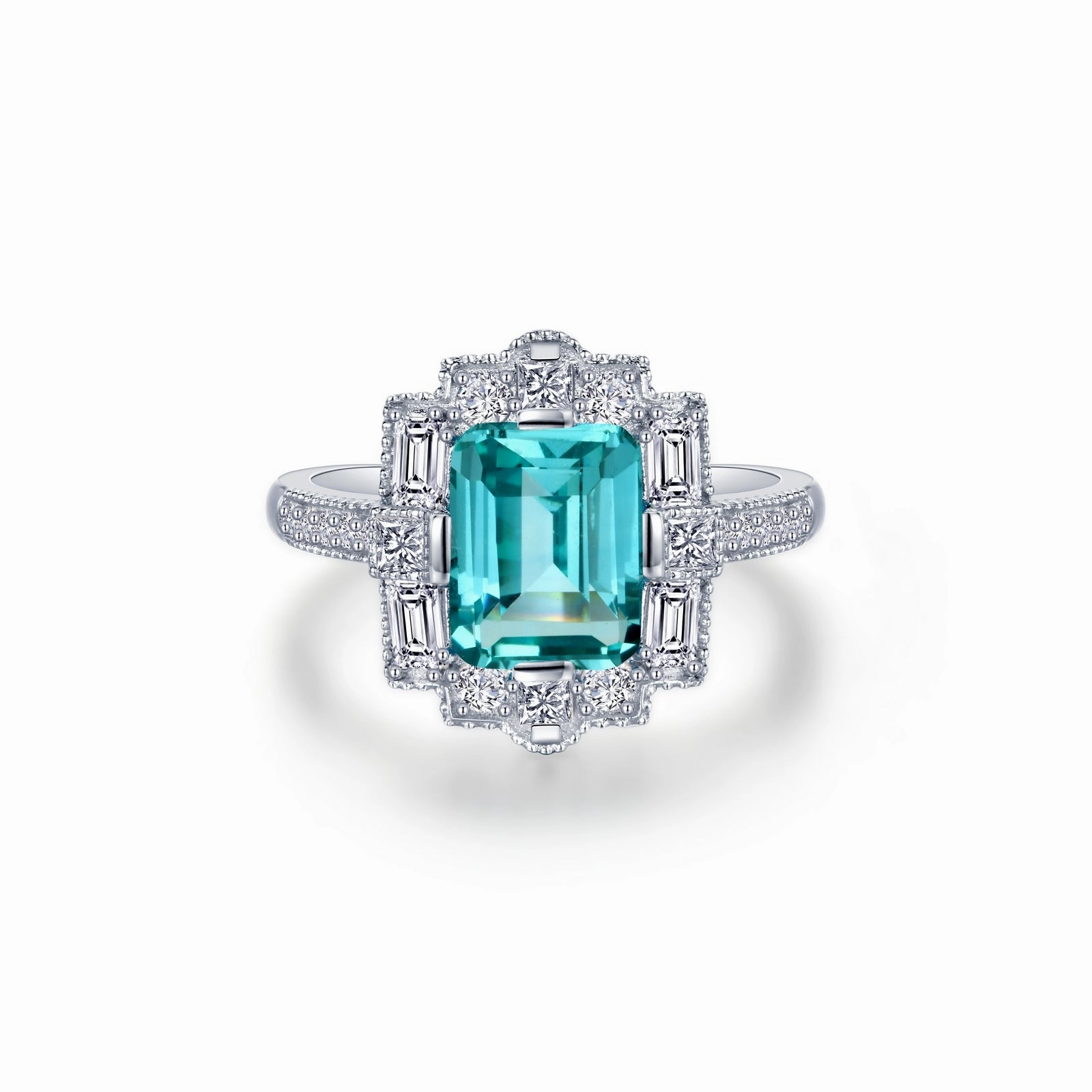 Lafonn Kaleidoscope Emerald Green 2# Green Corundum Ring SYR009GP