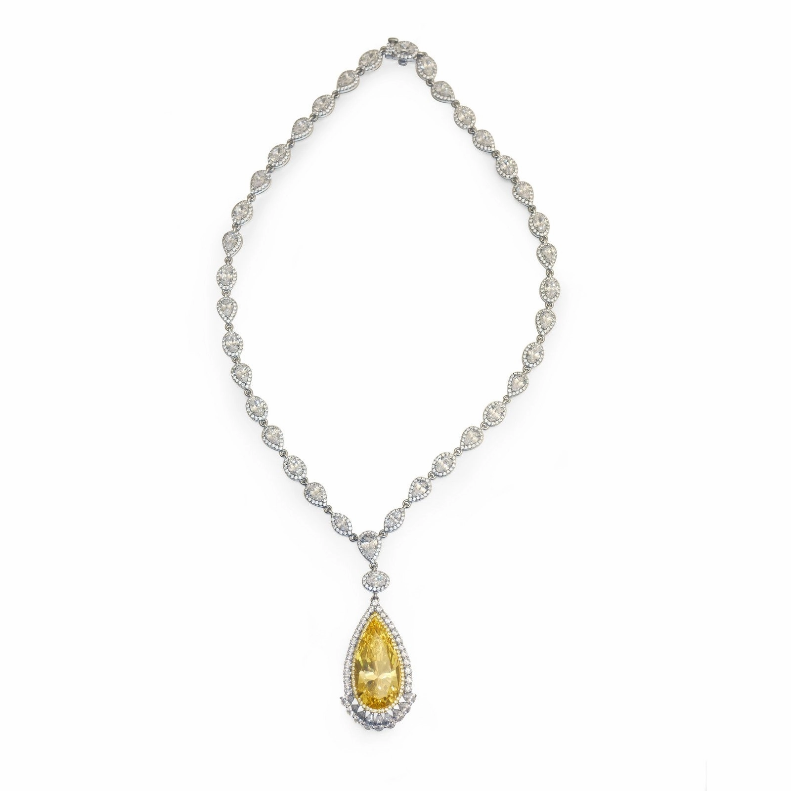 Lafonn Red Carpet Canary Necklace 8N002CAP18
