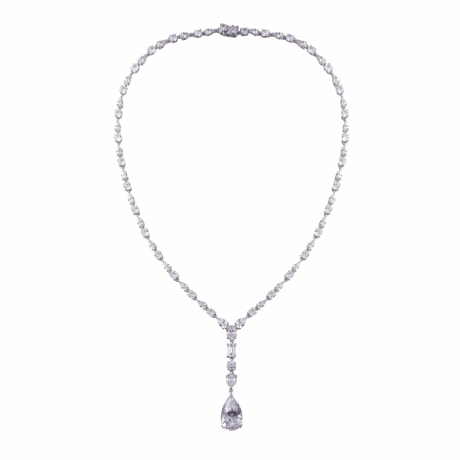Lafonn Red Carpet Pear Diamond Necklace 8N003CLP17