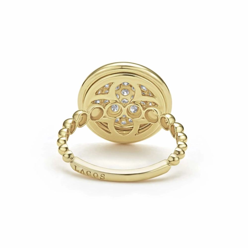 Lagos 18k Gold Meridian Circle Diamond Ring