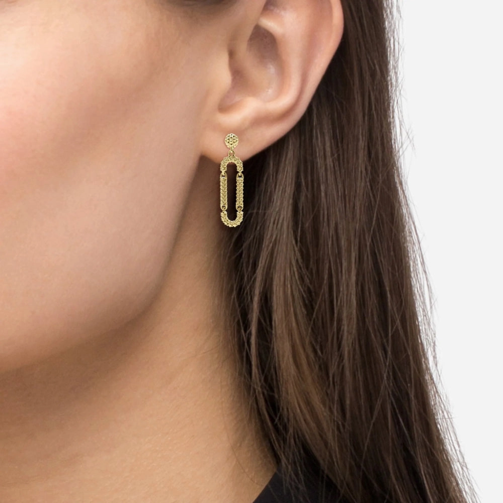 Lagos 18k Superfine Caviar Drop Earrings