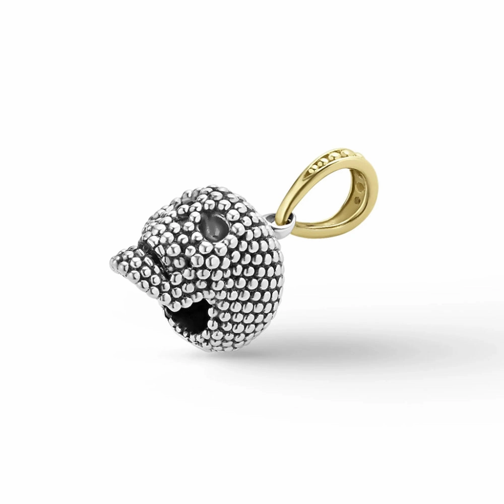 Lagos Anthem Caviar Beaded Skull Amulet