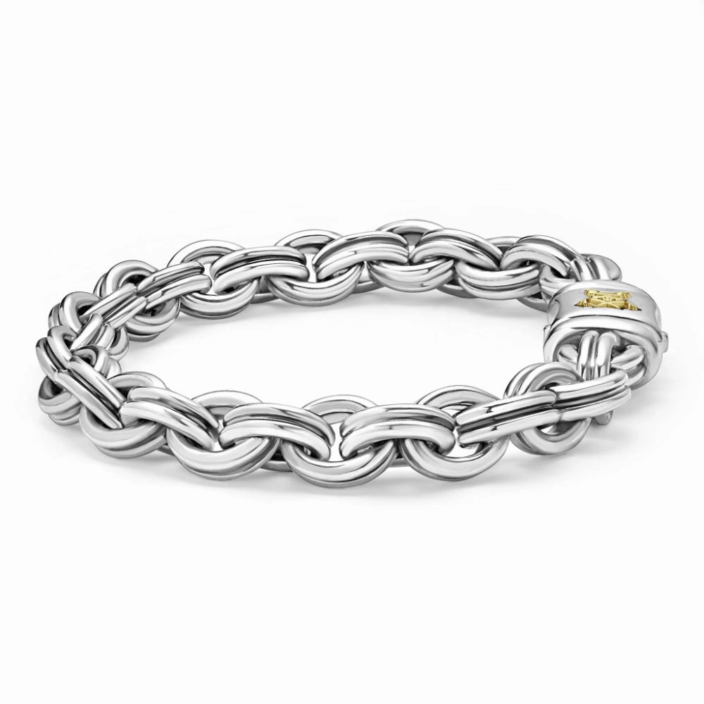 Lagos Anthem Double Link Bracelet, 9.5mm