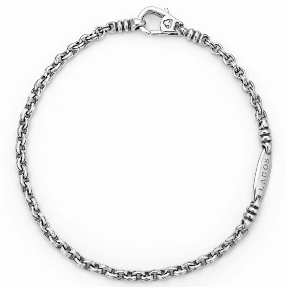 Lagos Anthem Double Link Chain Bracelet, 3mm