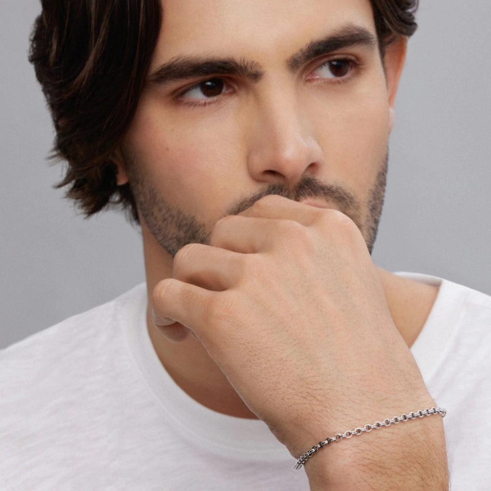 Lagos Anthem Double Link Chain Bracelet, 3mm