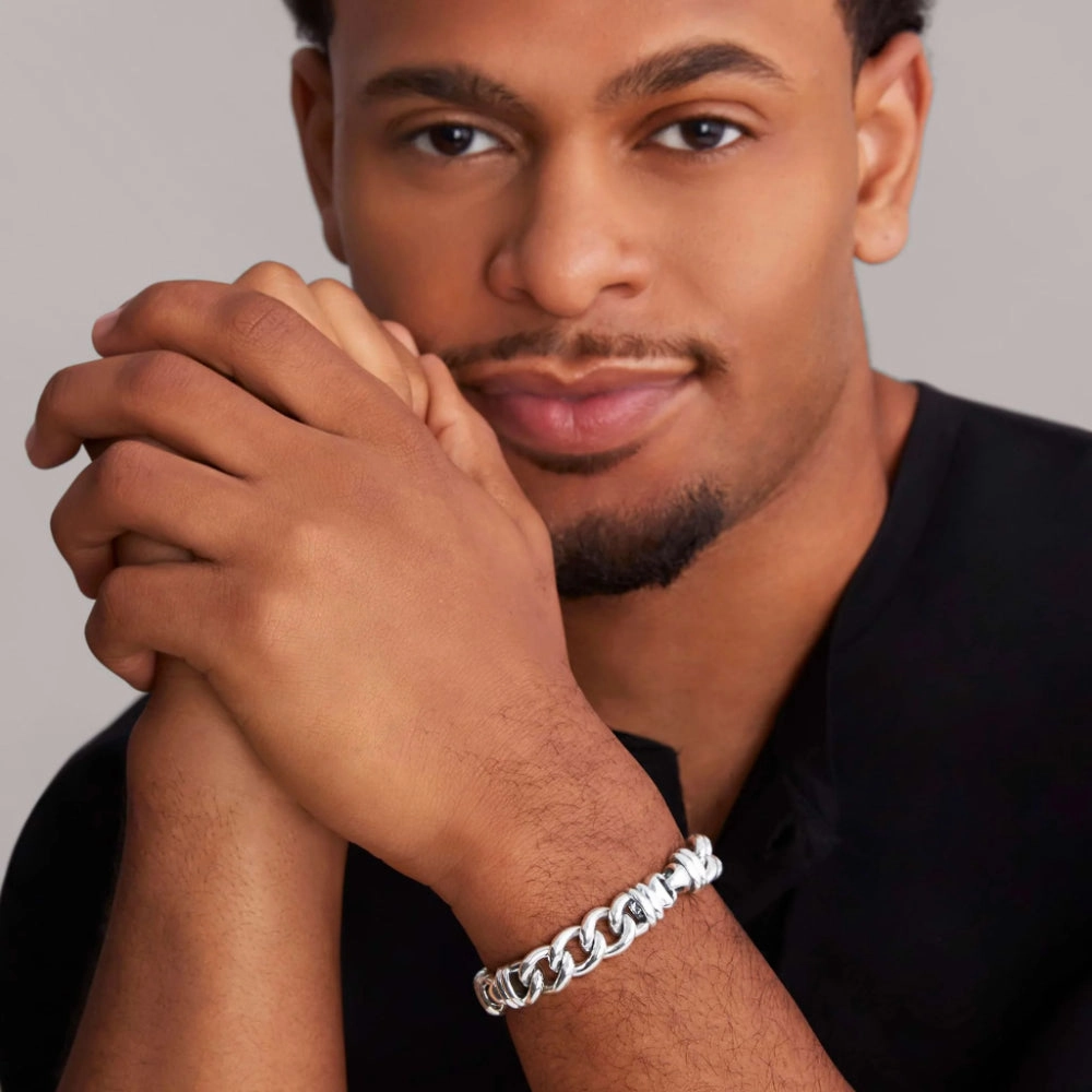 Lagos Anthem Twist Curb Chain Bracelet, 12mm