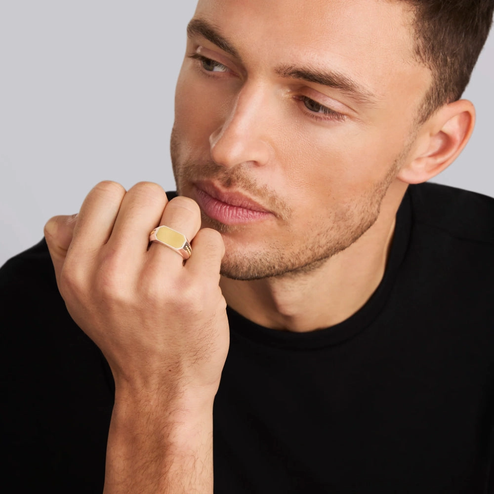 Lagos Anthem Two-Tone Octagon Ring