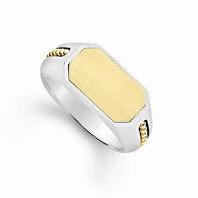 Lagos Anthem Two-Tone Octagon Ring
