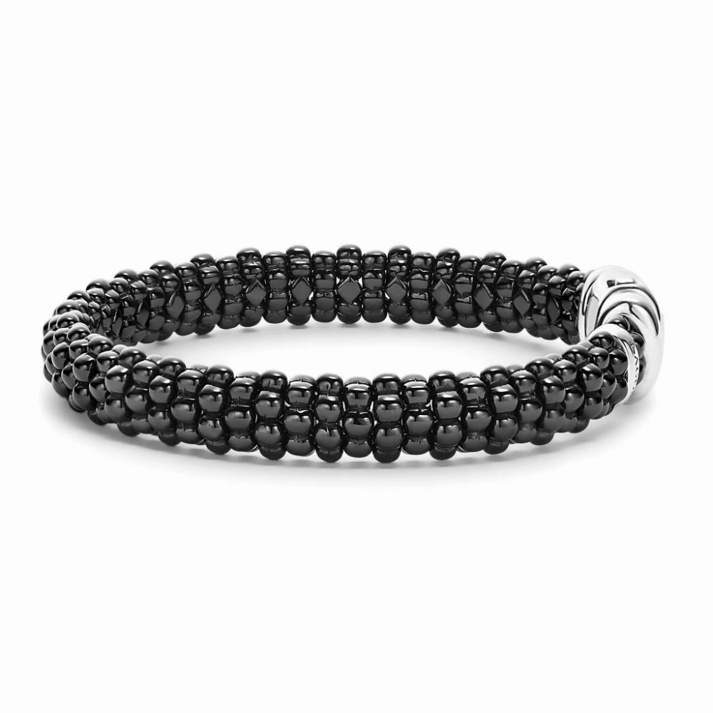 Lagos Black Caviar Ceramic Beaded Bracelet