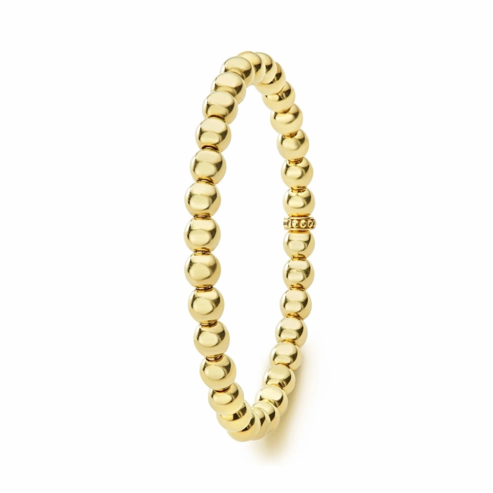 Lagos Caviar Gold 18k Bead Bracelet, 6mm