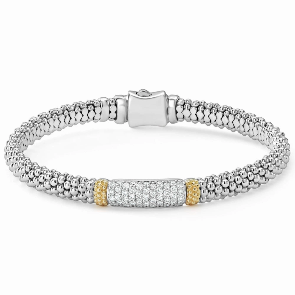 Lagos Caviar Lux Diamond Bracelet, 6mm