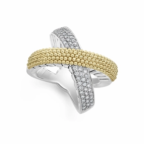 Lagos Caviar Lux X Diamond Ring