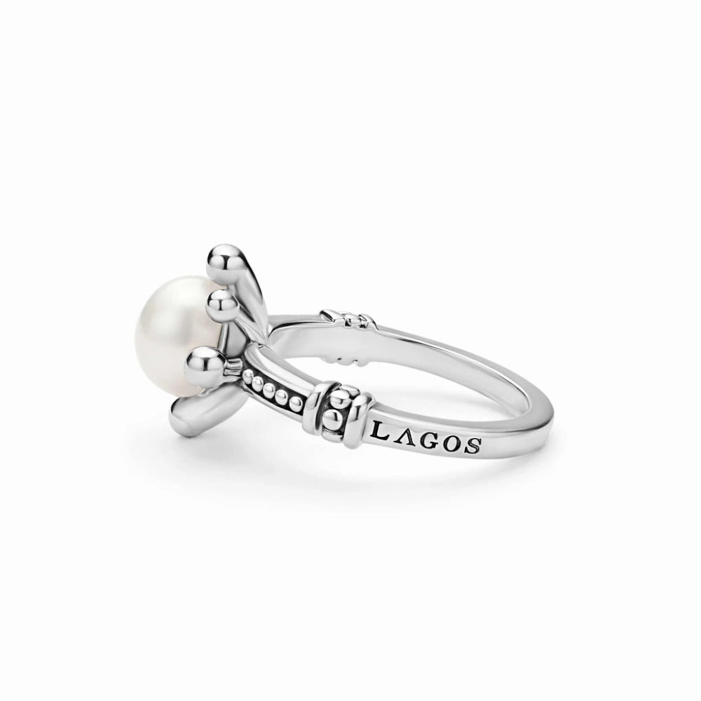 Lagos Luna Fleur Pearl Ring
