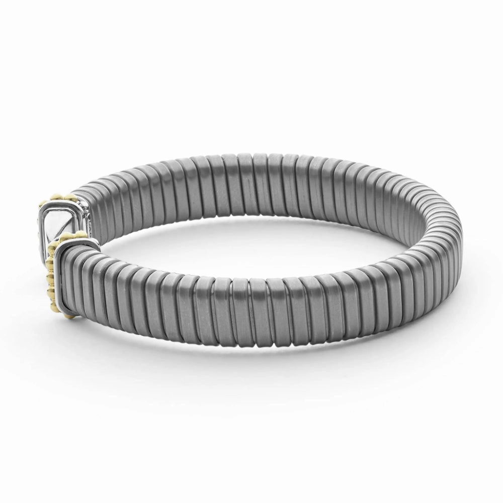 Lagos Signature Caviar 9mm Titanium Cuff Bracelet
