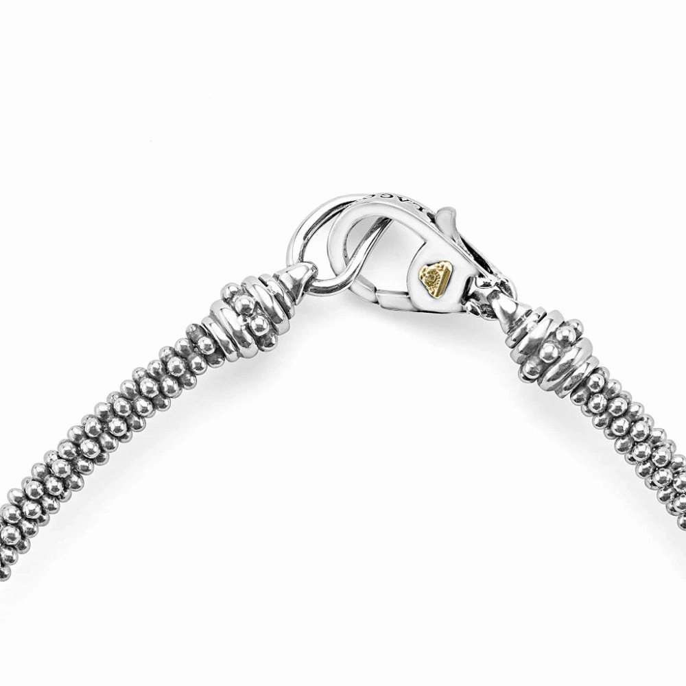 Lagos Signature Caviar Three Station Beaded Bracelet