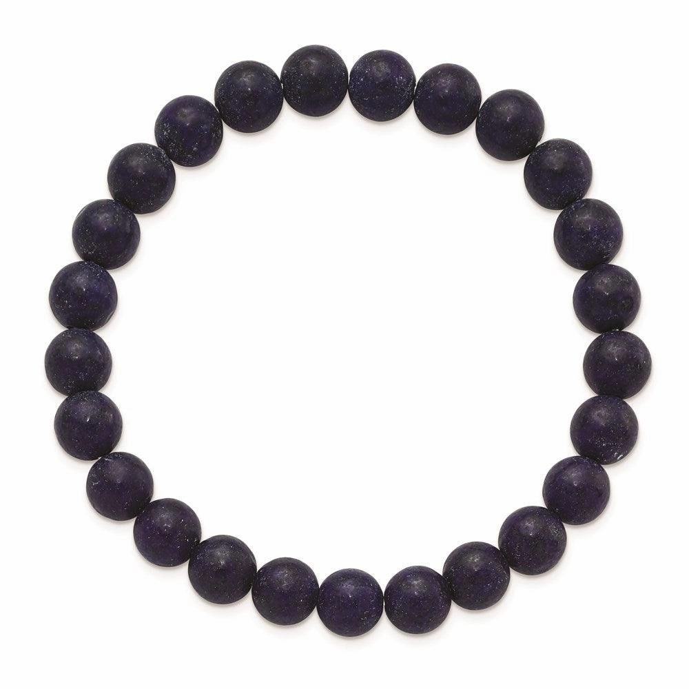 Lapis Agate Beaded Stretch Bracelet