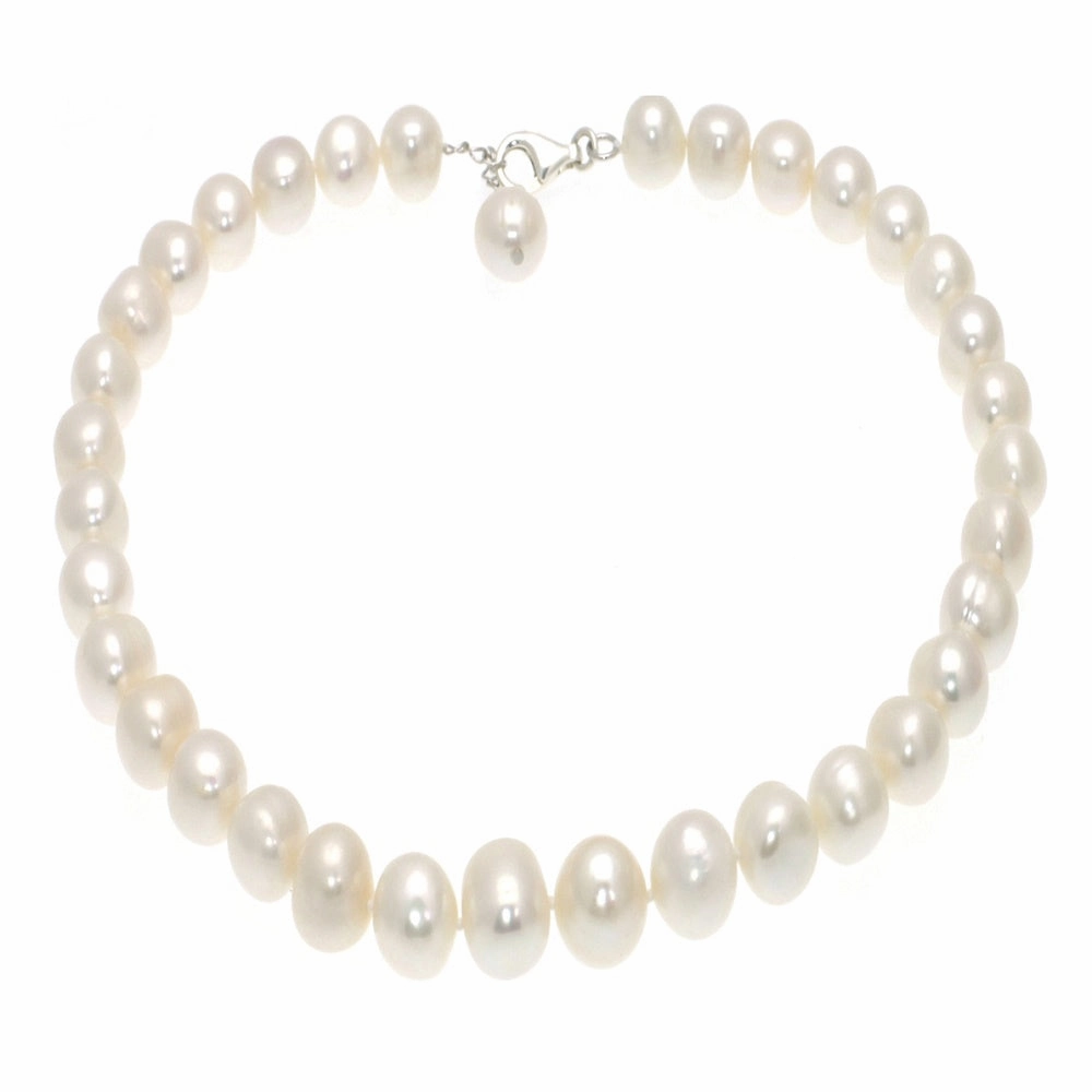 Lido Pearls Large White Freshwater Pearl Necklace 0166