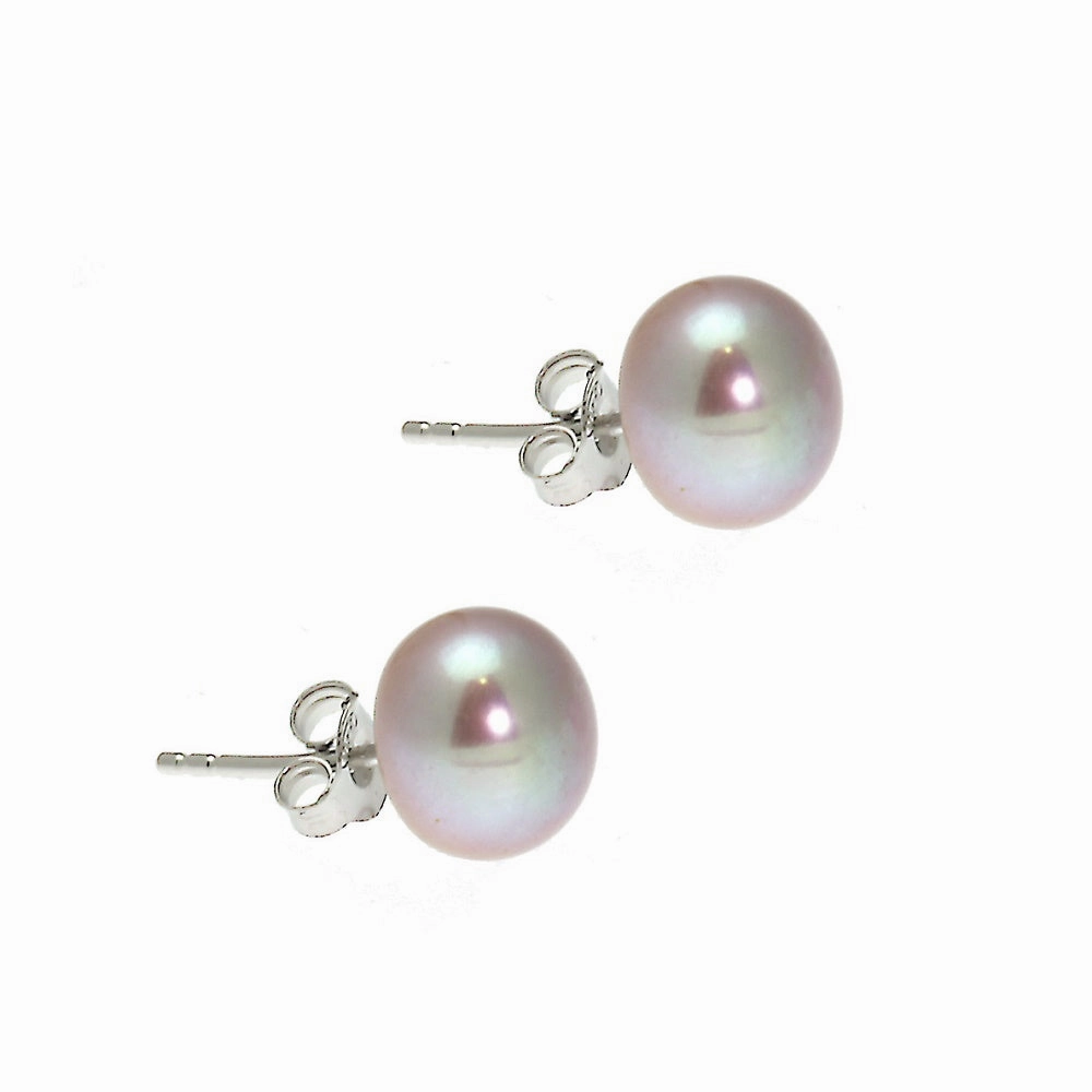 Lido Pearls Pink Freshwater Pearl Stud Earrings MEDSP
