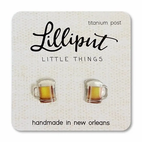 Lilliput Little Things Beer Mug Earrings