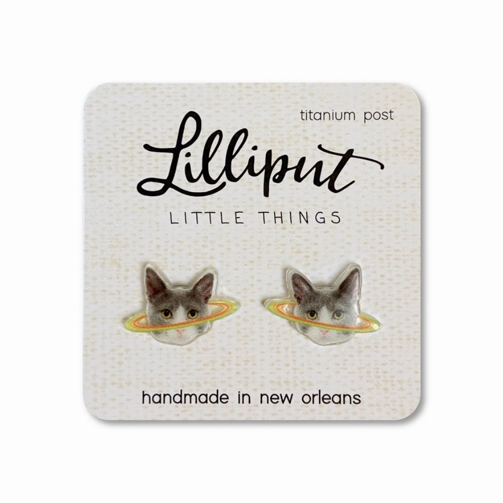 Lilliput Little Things Caturn Earrings